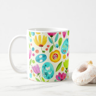 Caneca De Café Pássaro Cantor da Primavera Caprichoso e Arte Folc