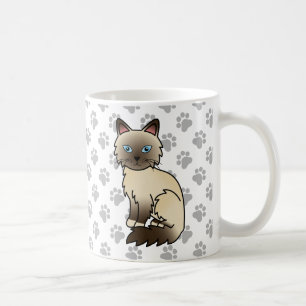 Caneca De Café Pássaro de Chocolate / Gato e patas