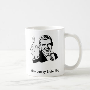 Caneca De Café Pássaro de estado de New-jersey