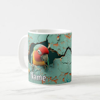 Caneca De Café Pássaro de Papagaio Impresso para Quebra de Parede