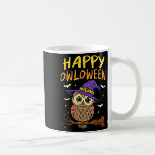 Caneca De Café Pássaro Dia de as Bruxas engraçado de Bruxas Feliz