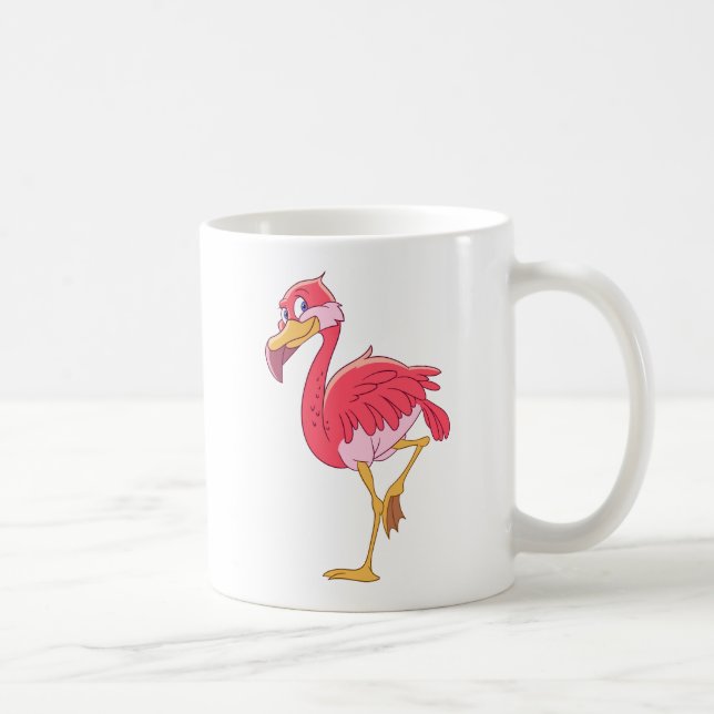 Caneca De Café Pássaro do flamingo (Direita)