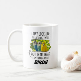 Caneca De Café Pássaro Engraçado Presente, Belas Aves Coloridas