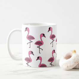 Caneca De Café Pássaro Flamingo Rosa