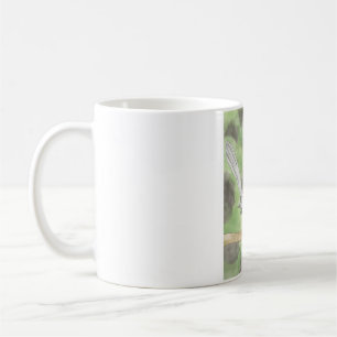 Caneca De Café Pássaro-gato songbird arte em aquarela