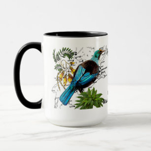 Caneca de Café Pássaro Nativo da Nova Zelândia