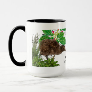 Caneca de Café Pássaro Nativo da Nova Zelândia