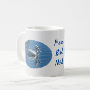 Caneca De Café Pássaro Nerd Pelicano Birdwatcher Birder