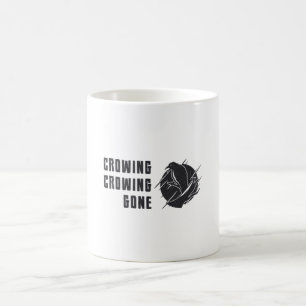Caneca De Café Pássaro Observando Crowing Ficou Engraçado Obser