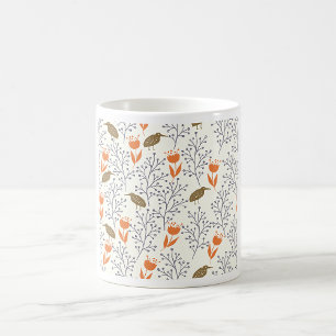 Caneca De Café Pássaro Plant Mug