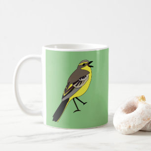 Caneca De Café Pássaro selvagem amarelo