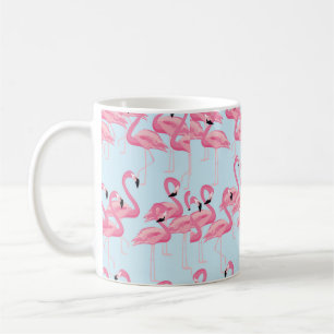 Caneca De Café Pássaro Tropical do flamingo sem soldadura