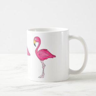 Caneca De Café Pássaro Tropical Flamingo Rosa Flamingo Flamingos 