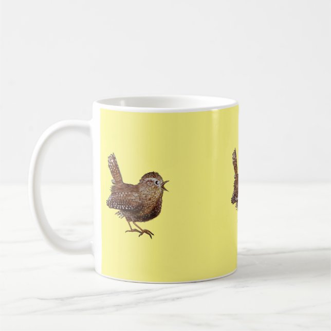 Caneca De Café Pássaro Wren (Troglodytes Troglodytes) (Esquerda)