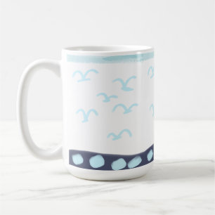 Caneca De Café Pássaros azuis caneca-cerâmica