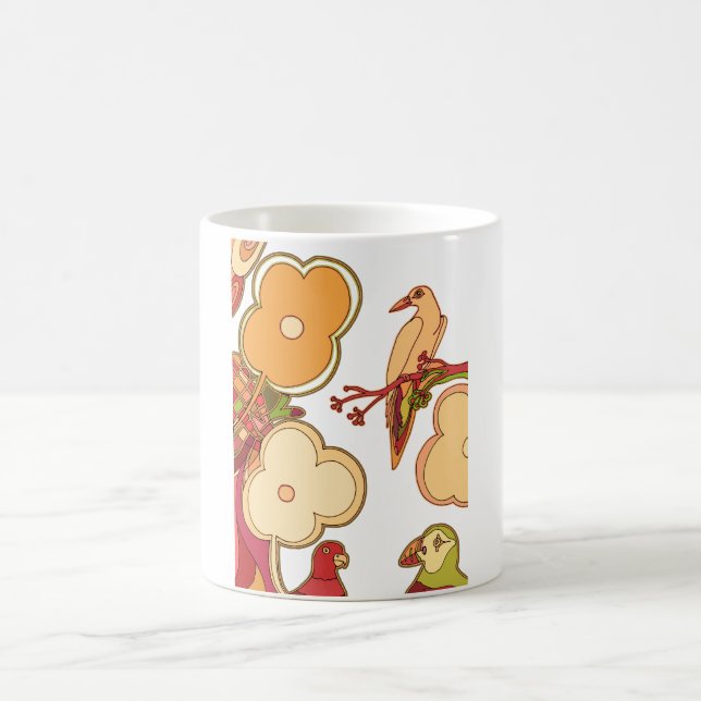 Caneca De Café Pássaros Caprichosos (Centro)