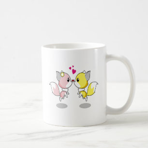 Caneca De Café Pássaros de Amor Fofos