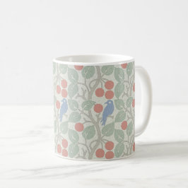 Caneca De Café Pássaros de Voysey na Fruta Coffee Mug