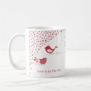 Caneca De Café Pássaros do amor dos namorados