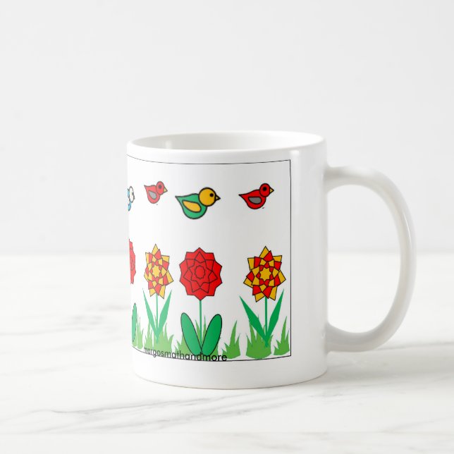 Caneca De Café Pássaros do sorvo & do plano do copo de café (Direita)