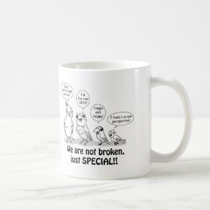 Caneca De Café Pássaros especiais da necessidade