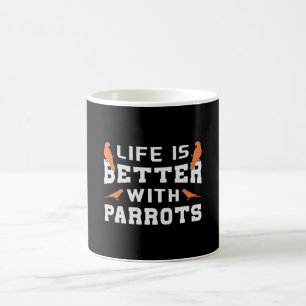 Caneca De Café Pássaros-Pássaros-Patos A Vida É Melhor Com Pap