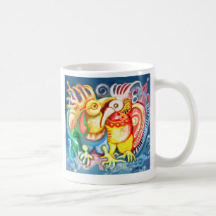 Caneca De Café Pássaros Precolumbian