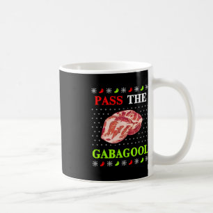 Caneca De Café Passe o Natal Feliz de Gabagool para os Homens