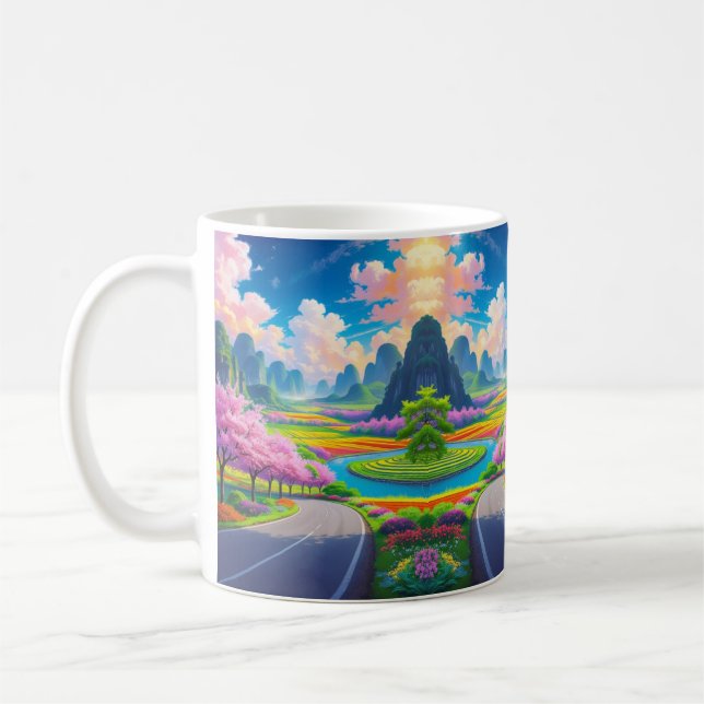 Caneca De Café "Passe para Primavera - Flor Cênico (Esquerda)