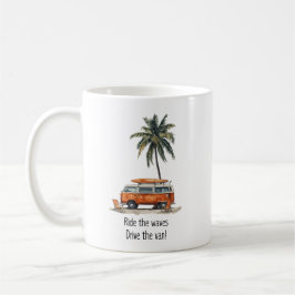 Caneca De Café Passear pelas ondas VW Campervan Mug