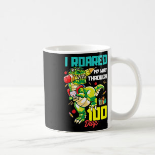 Caneca De Café Passei Por 100 Dias De Dinossauro T Rex Para