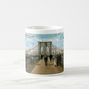 Caneca De Café Passeio da ponte de Brooklyn, Nova Iorque