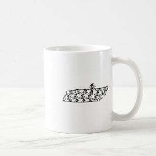 Caneca De Café Passeio de bicicleta no Tennessee Ciclismo Tn Cicl