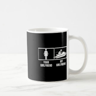 Caneca De Café Passeio de Jet Ski Sua Namorada Minha Namorada Jet