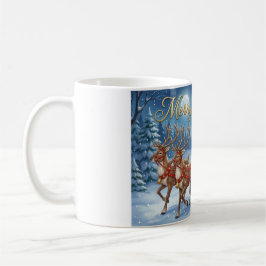 Caneca De Café Passeio de Trenó Nevado do Papai Noel