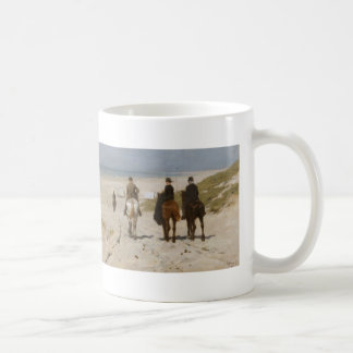 Caneca De Café Passeio na praia - malva da manhã de Anton