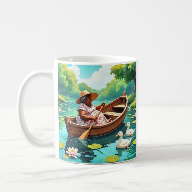 Caneca De Café Passeio Pacífico no Lago com Patos (Esquerda)