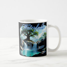 Caneca De Café Passeio pela Natureza Rústica até Cachoeiras ao Ar