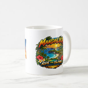 Caneca De Café Passeio Personalizado Mandalika pela Ilha