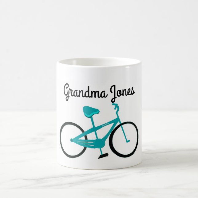 Caneca De Café Passeios de bicicleta da vovó (Centro)