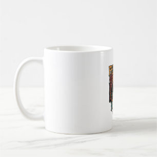 Caneca De Café Passeios de Vassoura Grátis Halloween Bruxa Caveir