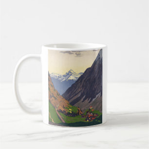 Caneca De Café Passo do Gotthard passagem de montanha nos Alpes