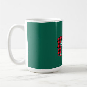 Caneca De Café Passo Natal Mamãe Ursa Xadrez Vermelha de Natal Bu