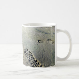 Caneca De Café Passos na areia