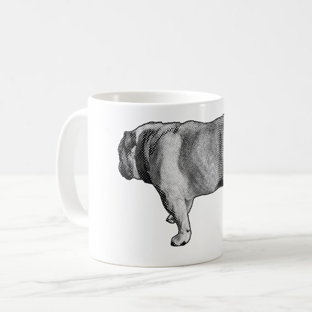 Caneca De Café Passos Silenciosos, Calma Diária (Frente Esquerda)