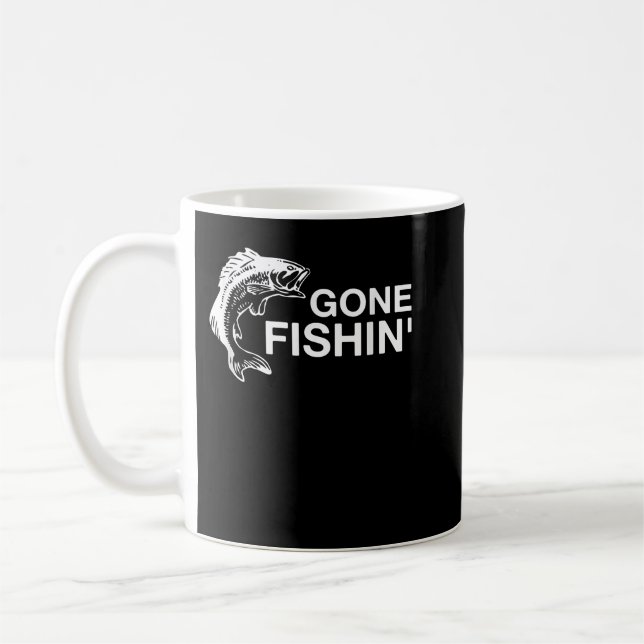 Caneca De Café Passou A Pesca Engraçada De Bass (Esquerda)