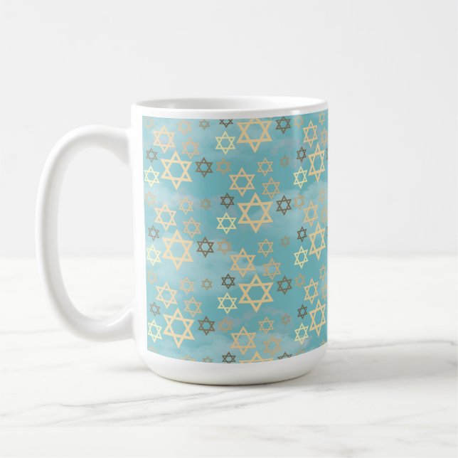 Caneca De Café Passover Blue Sky Star (Esquerda)