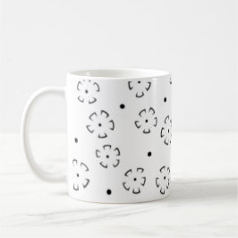 Caneca De Café Pasta de Aniversário com Flores Personalizada