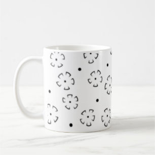 Caneca De Café Pasta de Aniversário com Flores Personalizada