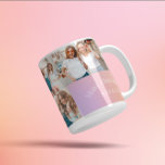 Caneca De Café Pasta de energia de personagem principal aura mode<br><div class="desc">Principal energia de personagem 6 prato de decoração elegante moderno aura multifoto pastel aura</div>